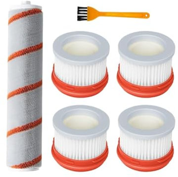 Tbrov Kompatibel mit Kompatibel mit Dreame V8 / V9 / V9B / V9P / XR / V10 / V11 Akku-Staubsauger, Ersatzteil, Rollenbürste, Hepa-Filter-Austauschset(Set C)