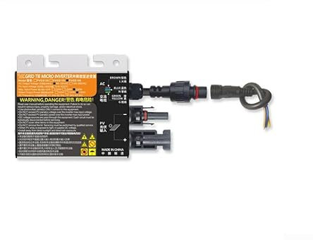 Onduleur secteur solaire, onduleur sinusoïdal pur, télécommande du système d'énergie solaire, onduleur de connexion au réseau, micro-onduleur panneau PV (300 W)