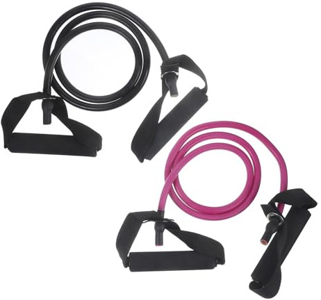TOYANDONA 2Stücke Widerstandsbänder Mit Elastische Fitness Tubes Für Yoga Und Workout Trainingsbänder Mit Türanker Zufälligen Farben