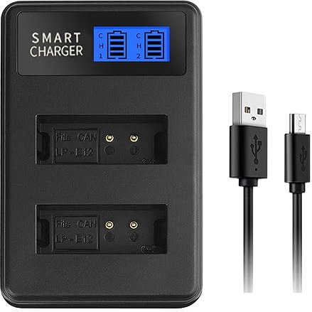 DABAIXIONG LP-E12 LPE12 LP E12 Double Chargeur Batterie USB avec Remplacement D'écran LCD pour M M100