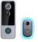 Smart WiFi Doorbell, 720P HD Video With Two-Way Audio, IP65 Weatherproof, Motion Detection Alerts & Auto Snapshots, Black ABS Security Camera, Works With Alexa/Google Home (1-Pack)