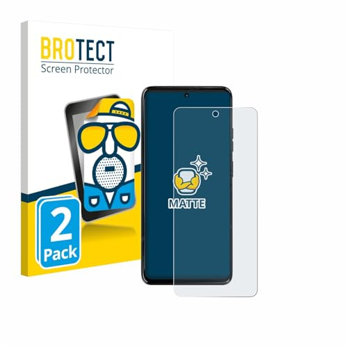 BROTECT Schutzfolie für Motorola Moto G67 Power | 2 Stück Entspiegelnder Displayschutz Made in Germany Matte Displayschutz-Folie Anti-Reflex Anti-Fingerprint Einfache Montage