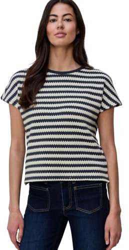 Street One Dropped Shoulder Shirt mit Streifen Shadowed Navy 44