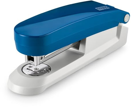 Novus E 20 Heftgerät | 20 Blatt Heftleistung |inkl. 200 Heftklammern und Klammerentferner | Funktionsteile aus Metall | blau