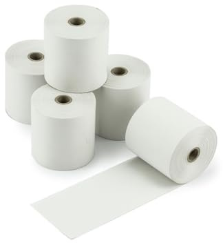 POKORNYS – 20 Thermorollen 57x45x12mm für EC Cash Geräte & Bondrucker I Blanko I BPA-frei I Thermo Papier für Thermodrucker (Breite 57mm x Länge 25m x Innen ⌀ 12mm x Außen ⌀ 45mm)