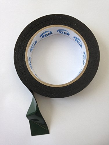 Black Double Sided Foam Tape 25mm x 4mtr Automotive Grade Number Plates Cars Trims
