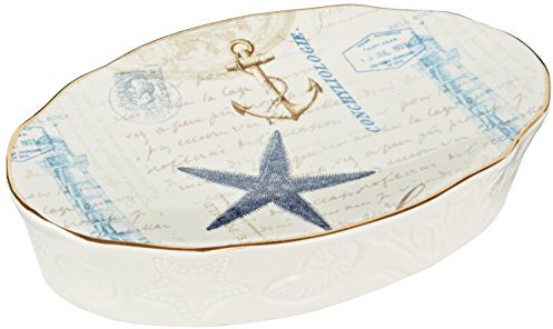 Avanti Linens - Soap Dish, Countertop Accessories, Nautical Insipired Home Decor (Antigua Collection)