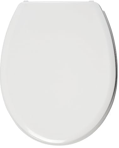 Wirquin 20721920 Abattant WC thermodur Melody en forme U avec charnières plastiques, blanc