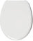 Wirquin 20721920 Abattant WC thermodur Melody en forme U avec charnières plastiques, blanc