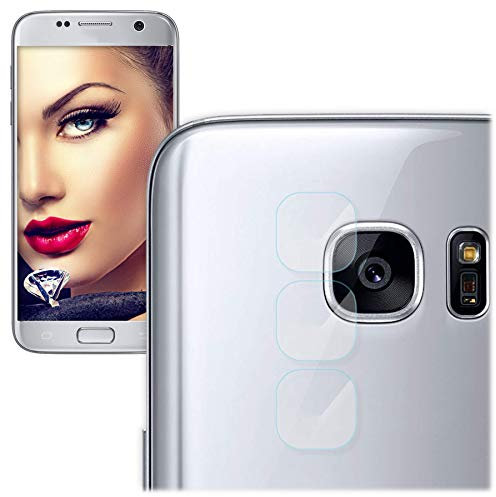mtb more energy® 3X Kamera-Schutz-Glas für Samsung Galaxy S7 Edge (G935) - Schutz-Folie Glasfolie Rückseiten-Cam Linse Back