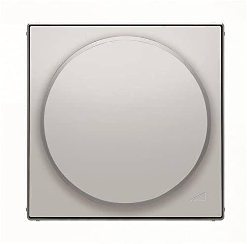 Niessen 8560.2 PL - Tecla regulador Giratorio LED Universal, Color Plata