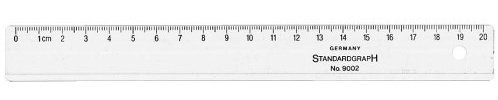 Kunststofflineale 30 cm Spezialkunstst. glaskl