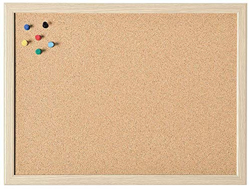 magnetoplan Korktafel mit Holzrahmen, (B)800 x (H)600 mm