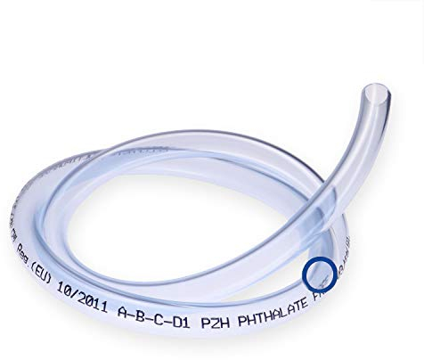 CLGarden Universalschlauch Springbrunnen transparent durchsichtig 12,5mm 16,5 mm ½ Zoll