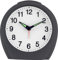 Eurotime Funkwecker, Phantomas-Grau Matt, Kunststoffglas, 12-Zahlen-Zifferblatt weiß, automatische Zeitein- und Zeitumstellung von Sommer- und Winterzeit, mit Licht und Weckwiederholung, 49586-11