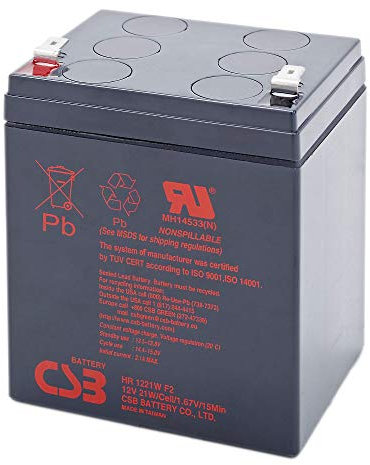CSB HR1221W Bleiakku, Hochstromfester AGM Akku 12V 21W