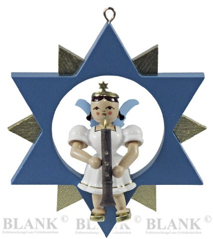 Blank Engel im Stern mit Oboe