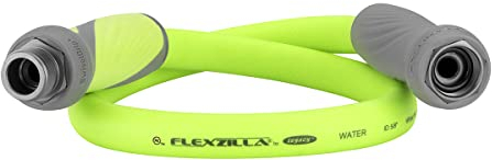 Flexzilla ZillaGreen HFZG503YWS-E Gartenschlauch mit Drehgriff, 1,6 cm x 0,9 m, robust, leicht, trinkwassersicher, ZillaGreen
