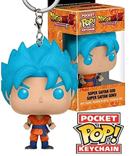 Porte-clés Pocket Pop ! Keychain - Dragon Ball Z Resurrection F - Super Saiyan God Super Saiyan Goku