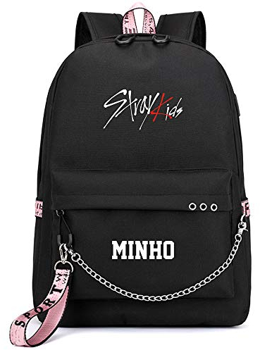 NCTCITY Rucksack Student Daypack Schultasche Geschenkwaren Laptoptasche College School Bookbag Reise Schule Canvas Bags Bang Chan Changbin Hyunjin Han Felix Seungmin