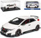 Ebbro Hon-da Civic Type-R 5 Türer Weiss Japan Rechtslenker 9. Generation 2011-2017 1/43 Modell Auto mit individiuellem Wunschkennzeichen