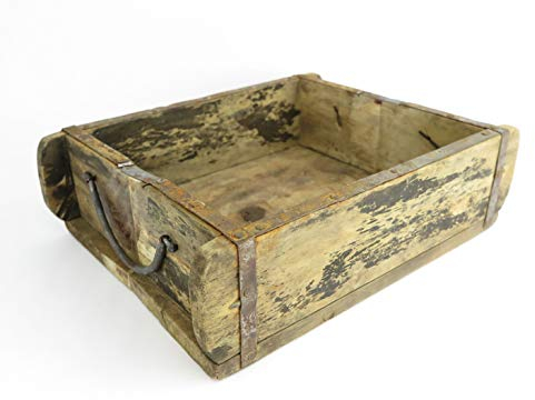 Chic Antique - Ziegelform Holz Box Kiste Halter Regal Holzregal Aufbewahrungskiste 32 x 25 x 9 cm rustikal und romantisch