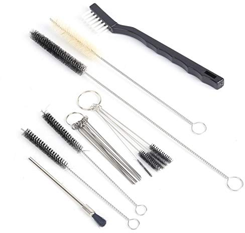 Oumefar Kit de Nettoyage pour Pistolet pulvérisateur Ensemble de brosses de Nettoyage pour Pistolet pulvérisateur Kit de Nettoyage pour aérographe Élimination des Sabots Brosses de Nettoyage pour