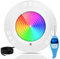 LyLmLe Harz Gefüllt Poolbeleuchtung LED, 35W Ultraflach Poolscheinwerfer RGB Farbwechsel LED Unterwasserscheinwerfer mit Fernbedienung,140° Abstrahlwinkel,IP68 Wasserdicht,Aufputzmontage,12V AC