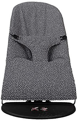 Funda para Hamaca BabyBjörn Balance Soft (SUSTITUYE tapicería Original), Hipoalergénica, Hipersuave, Transpirable. (Algodón Orgánico Estrellitas Grises)…