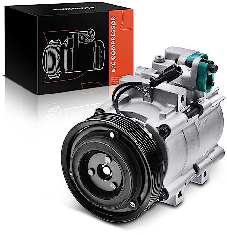Frankberg Compressore dell'aria condizionata con frizione Benzina Compatibile con Tucson JM 2.7AWD 2005-2010 JE KM 2.7V6 4WD 2007-2010 Replace# 97701-2E100, compreso l'olio preconfezionato