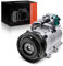 Frankberg Compressore dell'aria condizionata con frizione Benzina Compatibile con Tucson JM 2.7AWD 2005-2010 JE KM 2.7V6 4WD 2007-2010 Replace# 97701-2E100, compreso l'olio preconfezionato