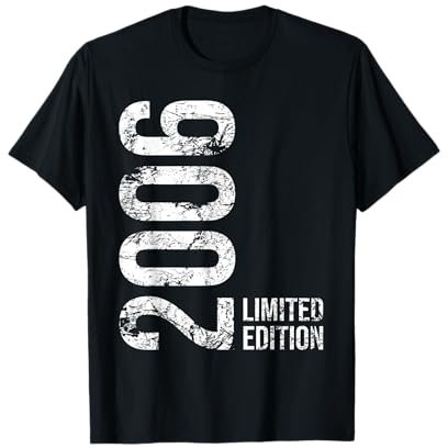 Cadeau d'anniversaire 19 ans pour garçon et fille 2006 T-Shirt