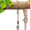 SELEWARE Hängematte Befestigung Seil Baumschaukel - Verstellbares Seil Baumschaukel mit Karabiner Hängesessel Aufhängung Hält 453KG Schaukelaufhängung Baum für Spielplatz Schaukeln Yoga 200CM
