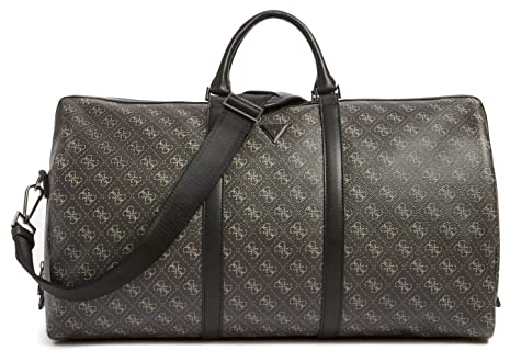Guess Women VEZZOLA Weekender Bag, Dark Black