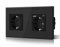 BSEED Enchufe Pared con 2.1 A USB y TipoC, Enchufe USB C, 157mm, Negro