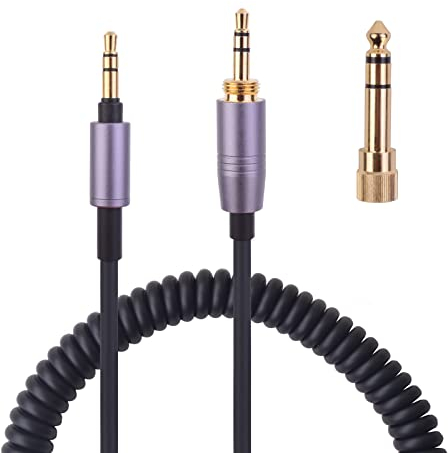 ATH-M50xBT Cable Audio Aux Cord Replacement for Audio Technica ATH-M50xBT2/M50xBTPB/ATH-M50xBT with 6.35mm Adapter Works on PS4/PS5/Switch/Xbox One/Xbox X/S/PC/Speakers(4.9Ft Extended to 14Ft)
