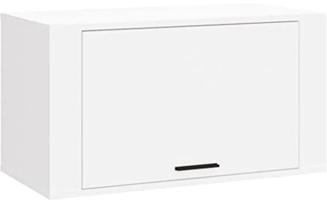 vidaXL Wand Schuhschrank, Wandschrank Schuhe mit viel Stauraum, Schuhablage für Eingangsbereich Flur, Schuhorganizer Schuhaufbewahrung, Weiß Holzwerkstoff