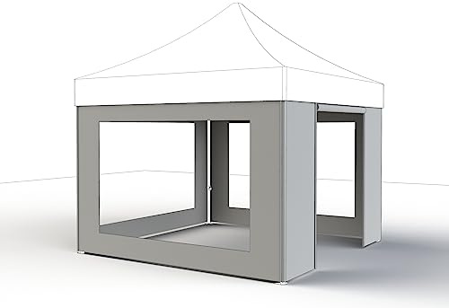 Seitenteile weiß zu Pavillon Pro 3x3 Meter, Bezug aus Polyester, 300g/m² in weiß, 4 Stück