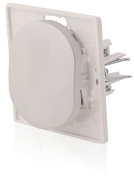 Nobilis Lichtschalter Wechsel-Schalter Ein-Aus-Schalter, ABS, 10AX 250V, silber, Installations Ø60 mm