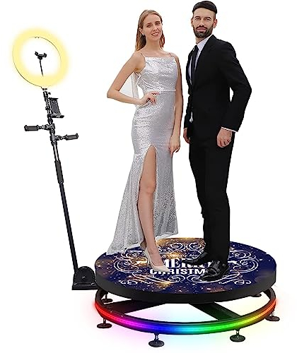 360 Kamera Kabine, 360 Fotokoffer für Personen zum Aufstellen, 360 Spinnkamera für Live-Übertragung, geeignet für festliche Live-Übertragungen, um schöne Momente zu teilen 80cm / 31,5 Karton