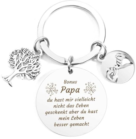 Vatertagsgeschenk für Papa Vatertag Geschenk Bester Papa Geschenke Für Papa Schlüsselanhänger Bonus Papa Geschenk Geburtstag Werdender Papa Geschenk Kleine Geschenke Zum Vatertag Stiefvater Weihnachts