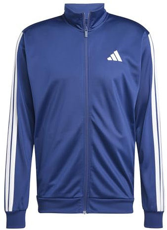 adidas Herren 3 Stripes Tricot Regular Track TOP, Dark Blue, XXL