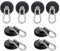 Ant Mag Ganci magnetici forti al neodimio con forza adesiva di 63,5 kg, con moschettone girevole per cucina, bagno, camera da letto, garage, ufficio, frigorifero, 8 pezzi