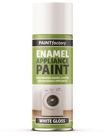 Inspired Essentials 400ml Appliance White Gloss Enamel Paint Spray Aerosol DIY Wood Metal (1)