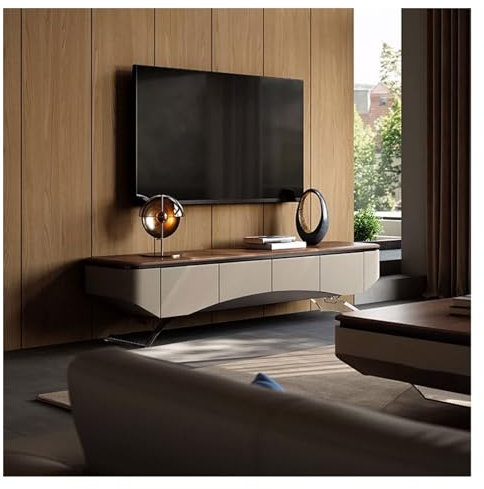TV Schrank Board Sideboard Moderner TV-Ständer mit Beinen, Holz-Entertainment-Center-Medienkonsole, Haushalts-TV-Regal, Medienkonsolenschrank zur Aufbewahrung TV-Schrank