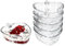 MamboCat Lot de 6 bols à fraises Strawberry I 180 ml I (L x l) 13,3 x 10,5 cm I Bol de service en verre avec relief fraise pour dessert, yaourt, fruits, etc.