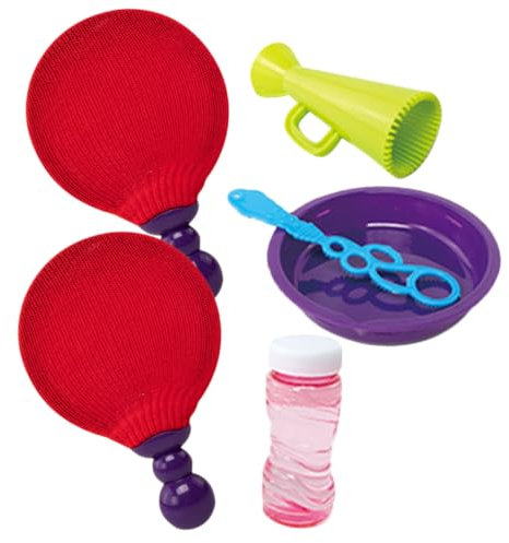 NAMOARLY Bubble Racket Toy Set for Boys and Girls Sturdy Construction Bubble Blower Toys Outdoor Plaything for Toddlers