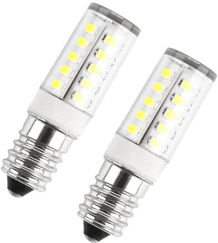 TIANXUAN 2 Packs E14 LED Light Bulb Cooker Hood Light Bulbs Cool White 6000K 5W (50W Halogen Equivalent) 550LM SES Small Edison Screw AC220 Non Dimmable for Fridge Cooker Hood Extractor Fan