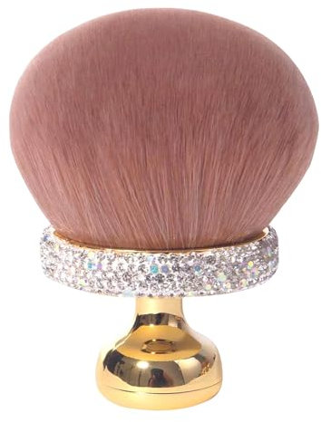 Pinceau kabuki ovale extra large de 7,6 cm de large pour le corps, les jambes, le visage, poils synthétiques doux pour fond de teint liquide, poudre, bronzant, crème solaire et outil de maquillage