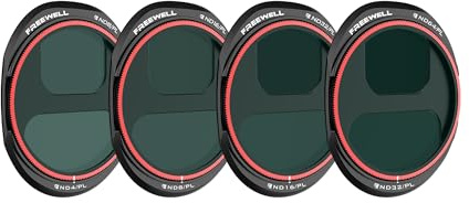 Freewell Bright Day ND/PL Filter für DJI Mavic 4 Pro – Split ND8PL/ND4PL, ND16PL/ND8PL, ND32PL/ND16PL, ND64PL/ND32PL – Reduzieren Sie Reflexionen und verbessern Sie Farben für Kinofilmmaterial